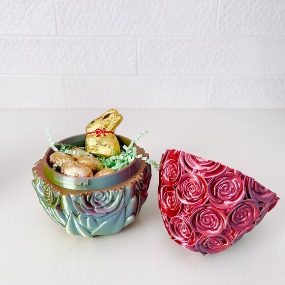 Large Rose-Covered Easter Eggs – Handcrafted Party Favors, Spring Decor, Wedding - Picture 11 of 12